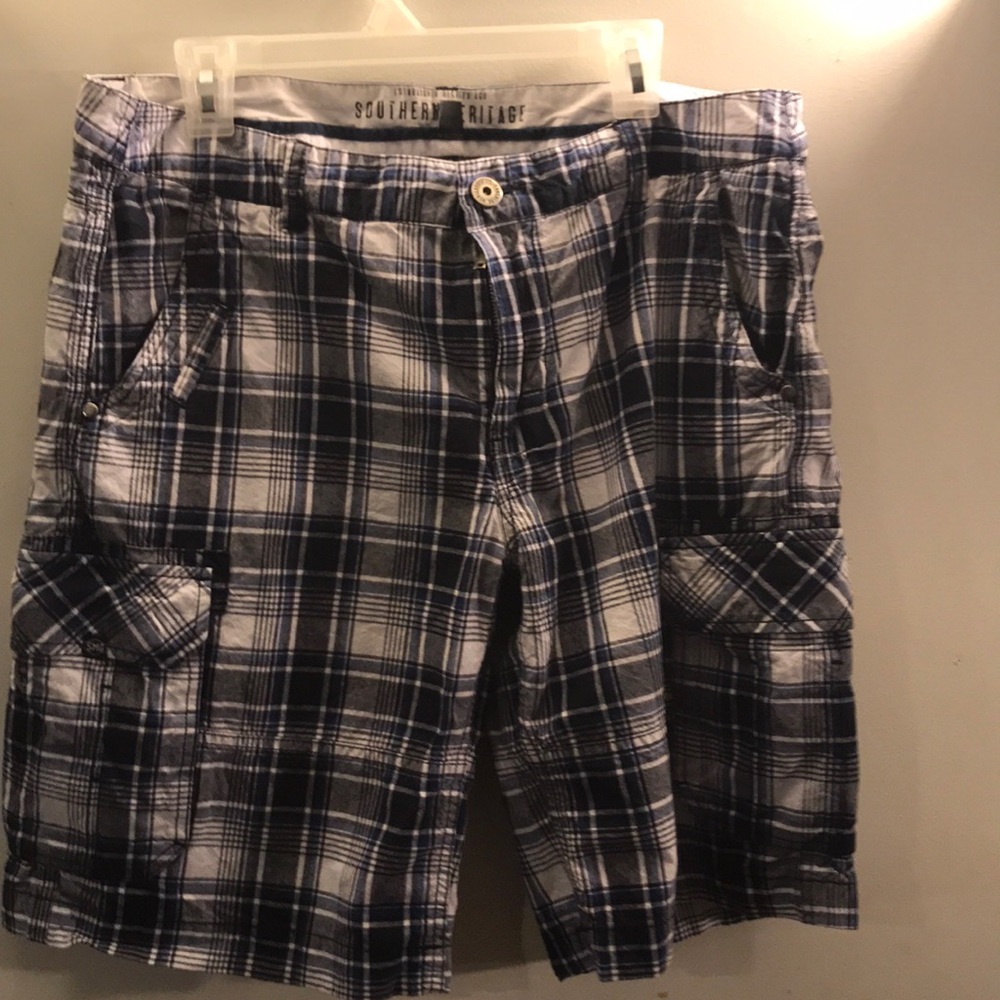 Blue &white shorts (O3)